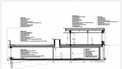 Mateřská školka v Nekoři, řez, MOLO ARCHITEKTI, zdroj : MOLO ARCHITEKTI