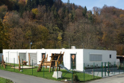 Modulární  Anglicko - česká mateřská školka Teddy Bear ve Vsetíně zaujme současným vzhledem i energetickou úsporností