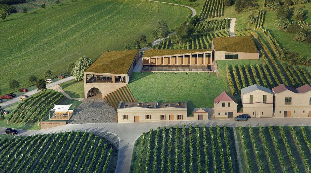 Vinařství Mikrosvín, FAM Architekti. Vizualizace: monolot