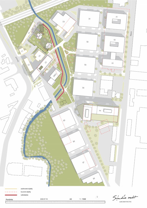 Areál Ponávka, Studio Acht / Václav Hlaváček, situace