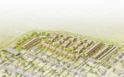 Návrh čtvrti Chytré Líchy v Židlochovicích, Pelčák a partner architekti, axonometrie