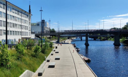 Sandvika river promenade, Haugen/Zohar Arkitekter.