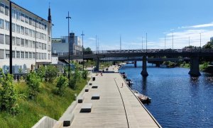 Sandvika river promenade, Haugen/Zohar Arkitekter.