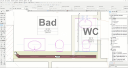 Při modelování lze snadno nastavit hodnotu a směr spádu