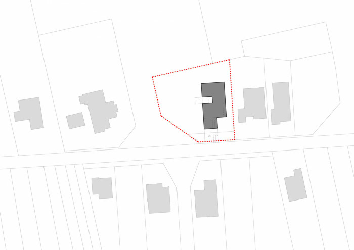 Rodinný dům v Kunovicích - situace