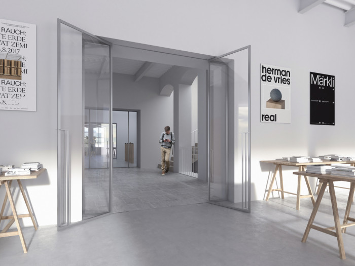 Vítězný návrh Centra současného umění a architektury v Českých Budějovicích od studií AFF Architekten + Malý Chmel. Vizualizace: Ondřej Žvak, Malý Chmel