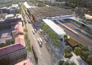 Kapacita Smíchovského nádraží se zvětší, vlaky směrem na Beroun budou jezdit častěji. K vlakovému nádraží se přesune i nádraží autobusové. Investice: 8 miliard z rozpočtu Prahy, 5 miliard Správa železnic.