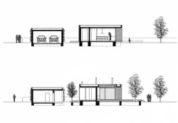 Rodinný dom C2, řezy,  ARCHITEKTI Mikulaj & Mikulajova