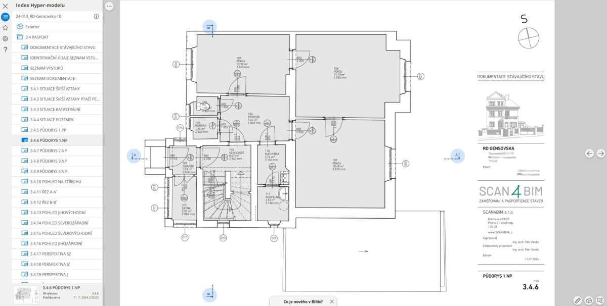 3D/BIM pasport od SCAN4BIM zpracovaný na podkladu výstupů sběru dat pomocí 3D laserového skenování přináší nové možnosti.