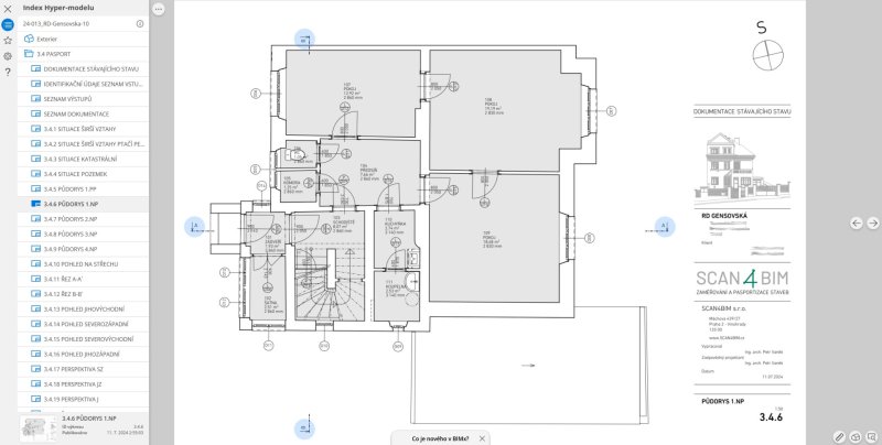 3D/BIM pasport od SCAN4BIM zpracovaný na podkladu výstupů sběru dat pomocí 3D laserového skenování přináší nové možnosti.