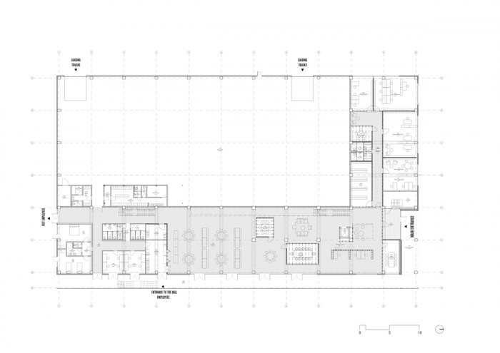 Administrativní budova GA DRILLING, půdorys 1np, Roman Zitnansky architecture, GutGut
