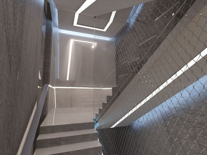 XTEND DESIGN, Kanceláře RayService v Ostravě, vizualice, schodiště - foto