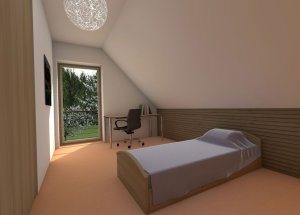 ARCHCON atelier, Dům na větrném kopci, vizualizace - foto