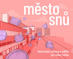 Plakát výstavy Město snů, realizovaly 4+4 dny v pohybu