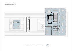 Půdorys nástavby 6NP sekce A+B
