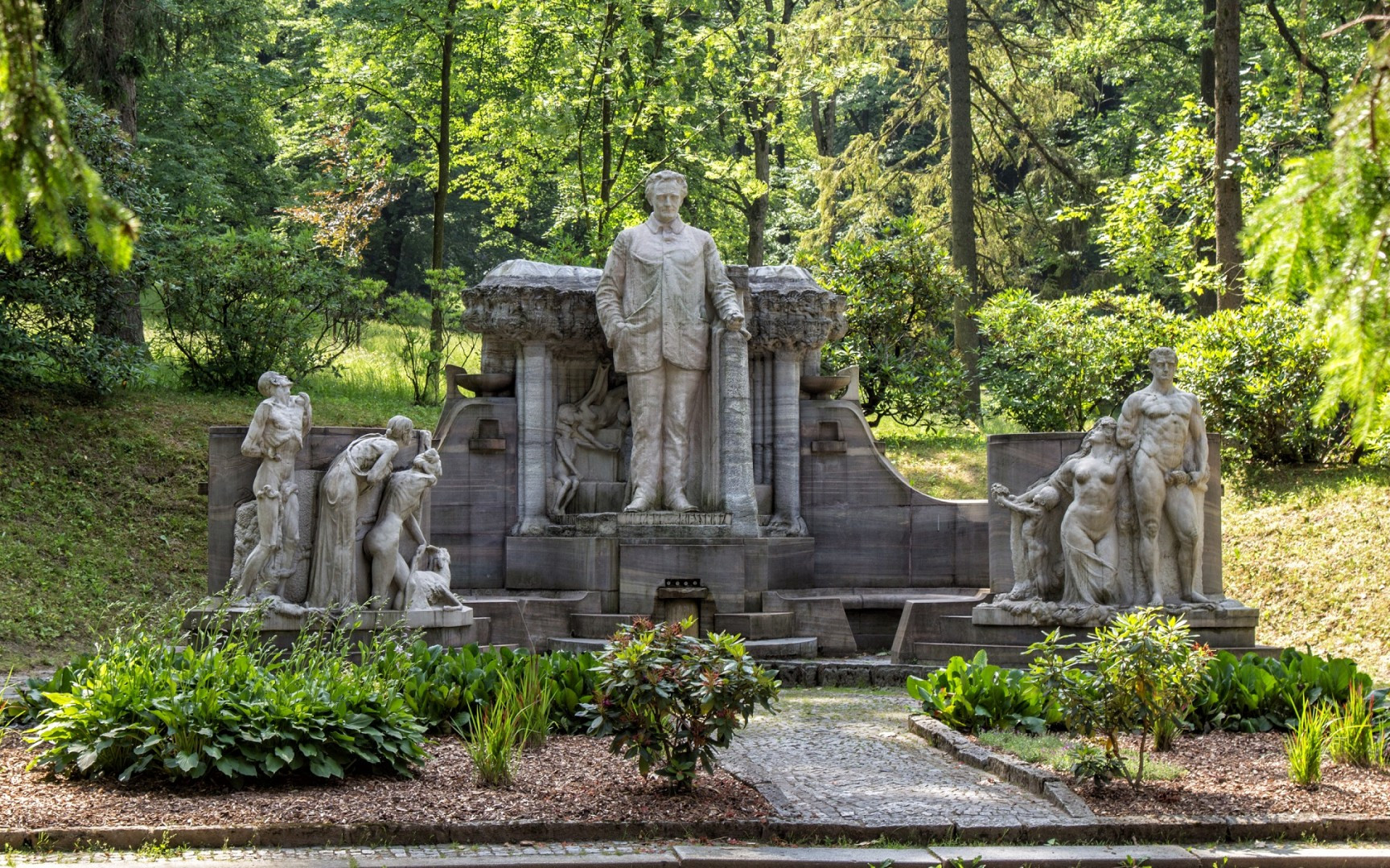 Sousoší Vincenze Priessnitze v Jeseníku