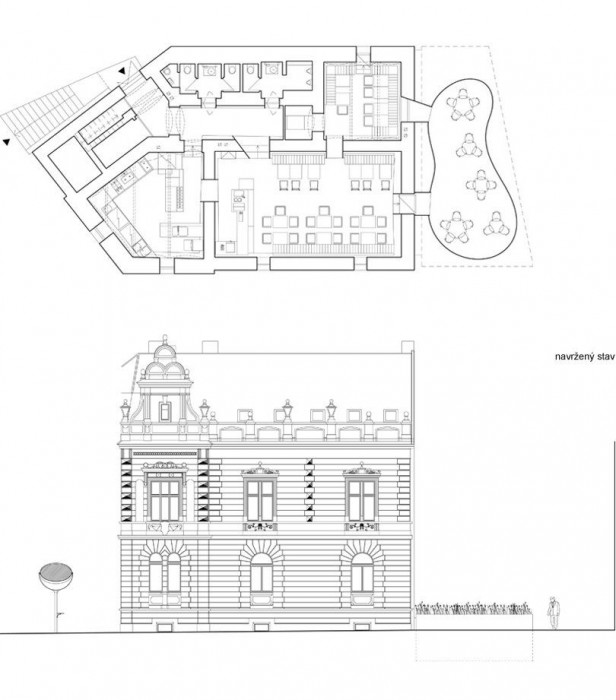 Zahrádka restaurace Peppino,