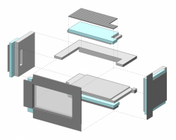Bytová věž Norra Tornen ve Stockholmu, schéma