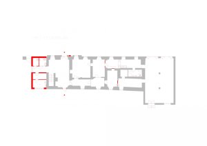 Obecní úřad Hluchov, půdorys 1 NP, Jiří Markevič / Public atelier, Jaroslav Sedlák / Fuuze