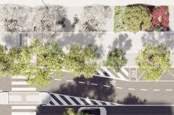 Studie představující budoucí podobu letenské třídy Korunovační od edit! architects