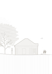 Západní pohled (Smuteční síň ve Vimperku, Jakub Vašek)