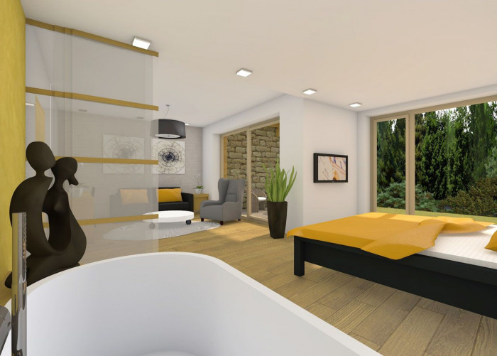 ARCHCON atelier - Hotelové apartmány podle Feng-shui - vizualizace