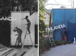 Čerstvě zrestaurovaný finský pavilon od Alvara Aalta hostí projekci s filmem o pohnuté historii tohoto architektonického skvostu.