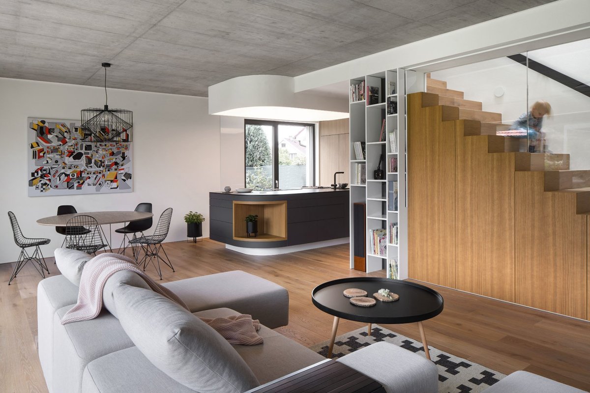 Interier rodinného domu v Praze, boq architekti / Miroslav Stach, Jana Stachová