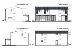 NOSCALE architects, RD v Odoleně Vodě, bokorys, výkres