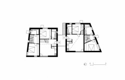 Rezidence Priekopnícka, půdorys 2NP, MV Architekti