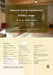 Od 4. do 6. dubna 2025 se v Kulturním zařízení Domovina koná konference Natural Homes Conference & Příběhy domů.