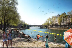 V rámci projektu Paris Plages se na Seině otvírají 3 koupaliště.