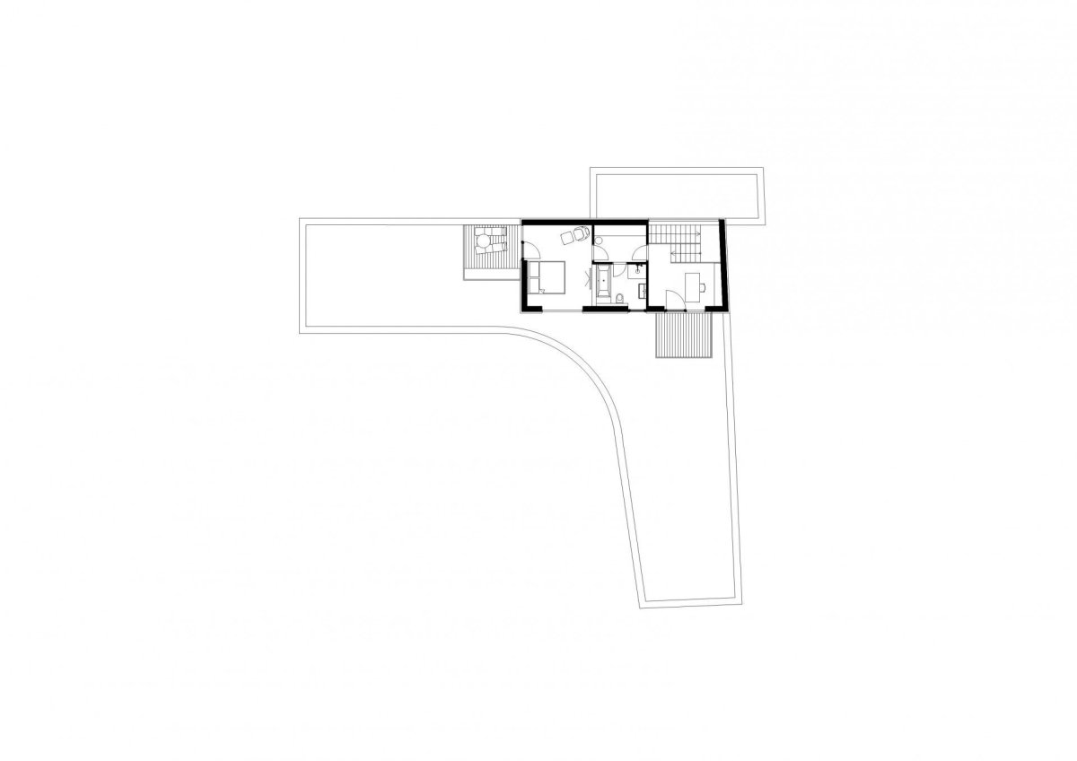 Vila na Vysoké skále, Majo architekti, půdorys 2 NP