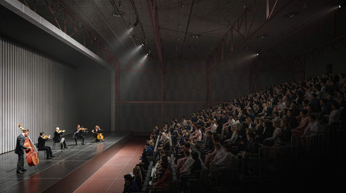 Návrh rekonstrukce Velkého kina podle re:architekti