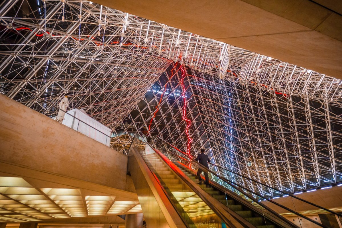 Le Grande Louvre v Paříži, I.M. Pei.