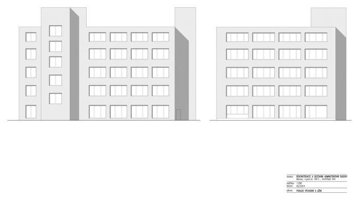 ov-a, Rekonstrukce a dostavba administrativní budovy Verona, pohledy (V, J) – foto