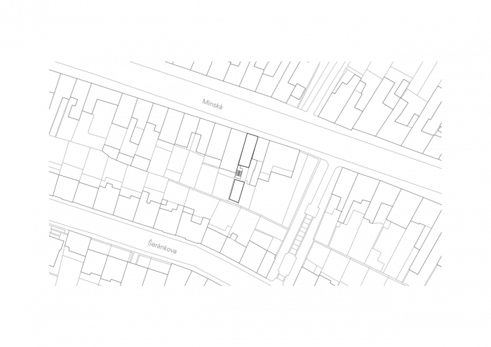 Makovský & partneři, Polyfunkční dům Minská, Brno, situace – foto