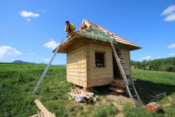 treea, Pustovňa Antona Srholca, průběh výstavby – foto
