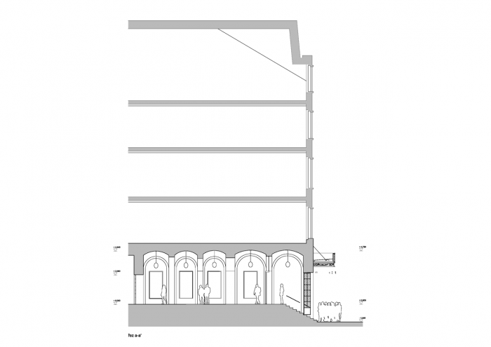DDAANN, Divadlo Pod Palmovkou, řez příčný – foto