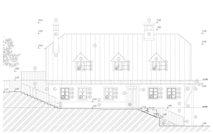 z+v architects, Rekonštrukcia baníckeho domu Dolná Resla, pohled východní – foto