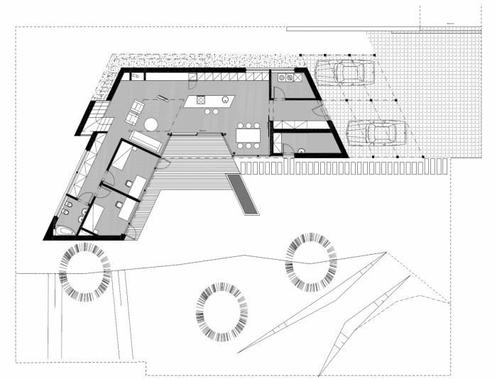 RD Barrandov, Dooom / Igor Bergmann, Ondřej Lukeš, půdorys 1NP
