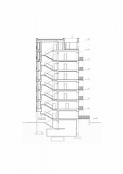 Bytový dům Račianska, GutGut, řez