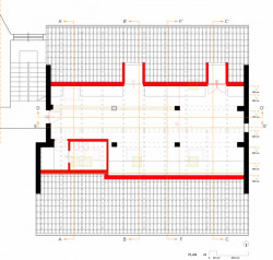 Podkrovní byt v Turíně, BLAARCHITETTURA - půdorys