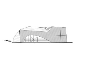 Společenské centrum Sedlčany, A8000, pohled JIH
