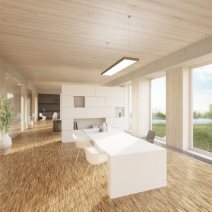HoHo Vídeň, první výšková budova ze dřeva na světě - vizualizace