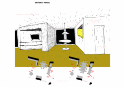 ZETTE atelier, RD nůžky, skica interiéru – foto