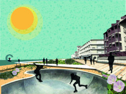 Krajinářský návrh pro pobřežní městečko, Eliška Šárová.