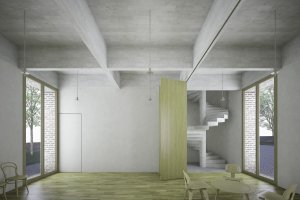 V obci Slapy vyroste nový obecní úřad podle návrhu architektů ze studia Karla Filsaka.