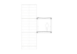 Lávka v Litomyšli od EHL & KOUMAR ARCHITEKTI: Detail příčný řez