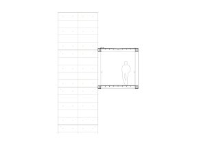 Lávka v Litomyšli od EHL & KOUMAR ARCHITEKTI: Detail příčný řez